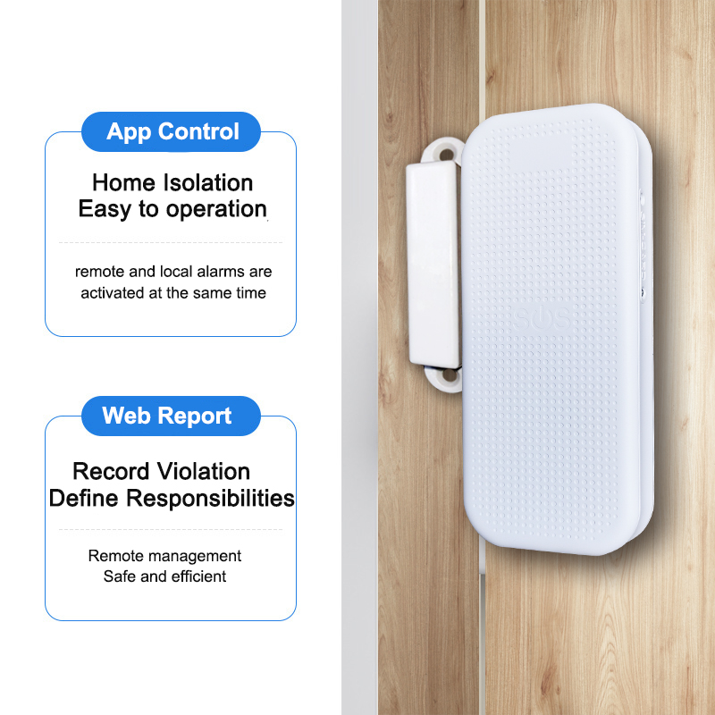 The V22 Smart Internet Door Sensor Alarm App control 